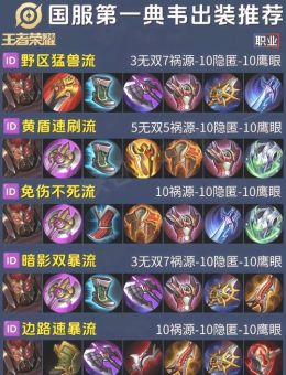 典韦真伤装备如何搭配才能秒杀敌人？出装顺序是怎样的？